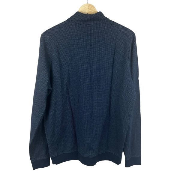 J Mclaughin Womens Blue White Dot Long Sleeve Quarter Zip Athletic Top Medium - Picture 2 of 4